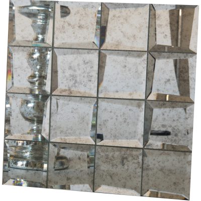 Antique Mirror 3″ x 3″ Uneven Beveled Mosaic