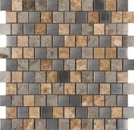 Frosted Birch 1″ x 1″ Offset Mosaic