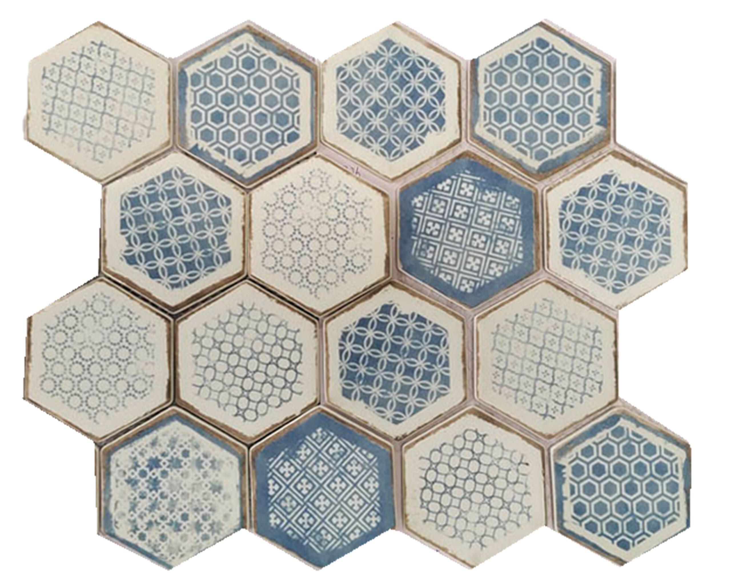 417-522 St. Johns Firenze Hexagon Mosaic