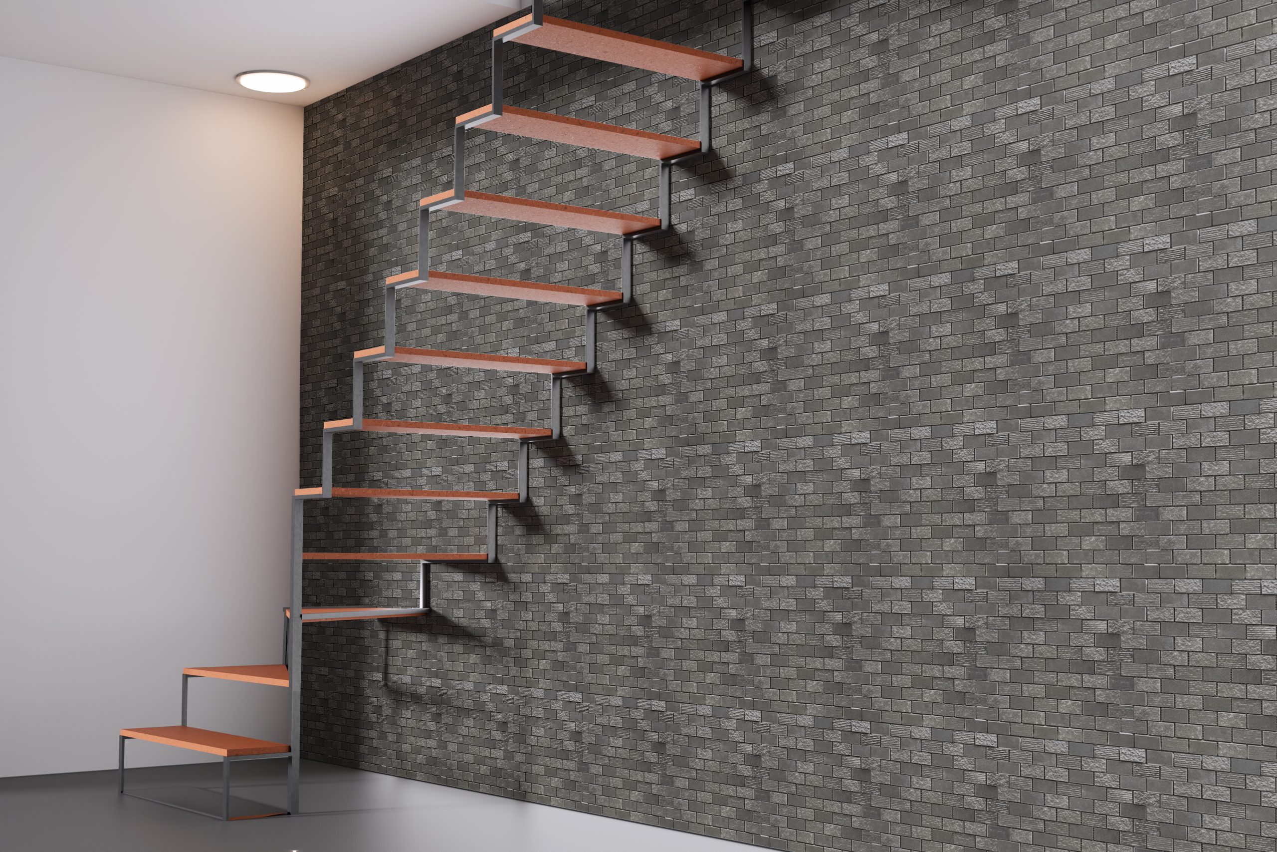 Metro Black Texture 1×2 Brickset Room Mockup