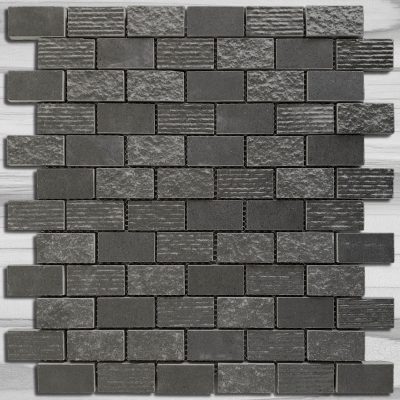 Metro Black Texture 1×2 Brickset