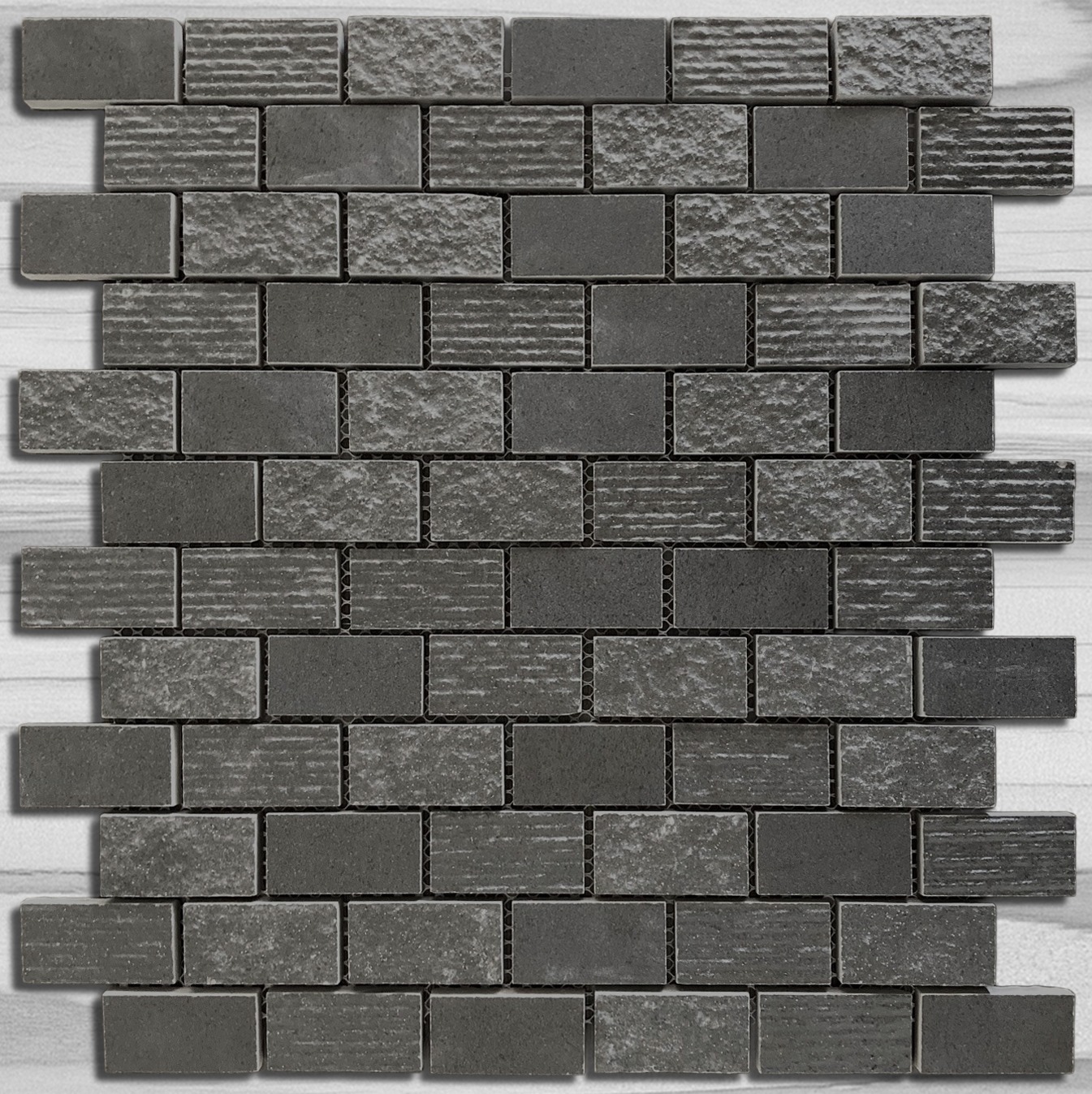 Metro Black Texture 1×2 Brickset_864-407