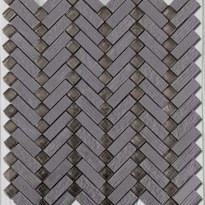 Metro Lead Texture Stippled Chevron